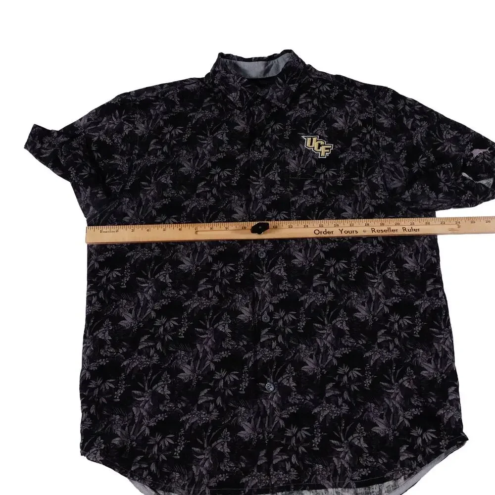 UCF Tommy Bahama Floral Hawaiian Button Up University Central Florida Medium - Picture 6 of 9
